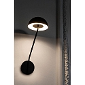 Faro Luminaria de pared PURE LED IP20, negro mate, blanco 