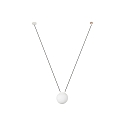 Luminaria colgante MINE PC SPACE E27 IP20, blanco mate 