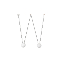 Luminaria colgante MINE PC SPACE de 2 llamas E27 IP20, blanco mate 