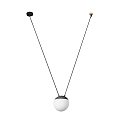 Luminaria colgante MINE PC SPACE E27 IP20, plomo oscuro 