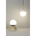 Faro Luminaria colgante MINE E27 IP20, blanco mate 