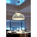 Faro Luminaria colgante MAGMA E27 IP20, gris, blanco mate 