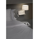 Faro wall luminaire HANDY E27 IP20, white matt 