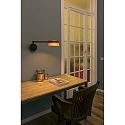 wall luminaire LOOP LED IP20, black matt 