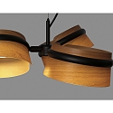 Luminaria colgante LOOP de 3 llamas LED IP20, negro mate 