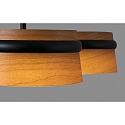 Luminaria colgante LOOP de 3 llamas LED IP20, negro mate 