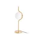 Luminaria de mesa LE VITA IP20, brillante, dorado regulable