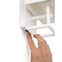 Faro wall luminaire VESPER E14 IP20, white matt 