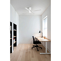 Faro Ceiling fan FRASER M with remote control IP20, white matt