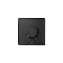 Interruptor de pared de la radio con salida de señal de radiocontrol (RF), negro mate