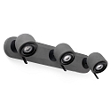 Luminaria de pared STONE de 3 llamas GU10 IP20, gris 