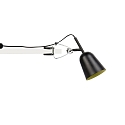 Luminaria de apriete STUDIO E14 IP20, negro mate 