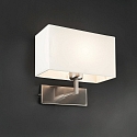 Faro Luminaria de pared RODA E27 IP20, n�quel satinado 