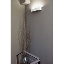 Faro wall luminaire EACO 2 flames G9 IP20, white matt 