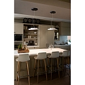 Faro Luminaria colgante DOLME LED IP20, blanco mate 