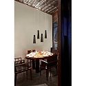 Faro Luminaria colgante PLUMA conmutable IP20, negro mate 