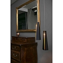 Faro Luminaria colgante PLUMA conmutable IP20, negro mate 