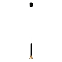 Luminaria colgante DANKA LED IP20, dorado, satinado 