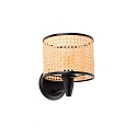 Luminaria de pared MAMBO E27 IP20, negro mate 