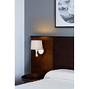 Faro Luminaria de pared SAMBA E27 IP20, beige, blanco mate 
