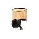 Luminaria de pared MAMBO E27 IP20, negro mate 