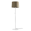 Luminaria de pedestal SAMBA E27 IP20, verde, blanco mate 