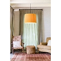 Faro Luminaria colgante SAMBA E27 IP20, amarillo, negro mate 