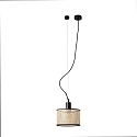 Luminaria colgante MAMBO E27 IP20, negro mate 