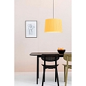Faro Luminaria colgante SAMBA E27 IP20, amarillo, negro mate 