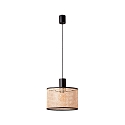 Luminaria colgante MAMBO E27 IP20, negro mate 