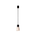 Luminaria colgante KOMBO E27 IP20, beige, negro mate 
