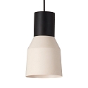 Faro Luminaria colgante KOMBO E27 IP20, beige, negro mate 