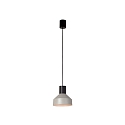 Luminaria colgante KOMBO E27 IP20, gris, negro mate 