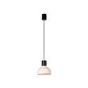 Luminaria colgante KOMBO E27 IP20, beige, negro mate 