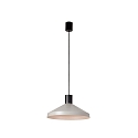Luminaria colgante KOMBO E27 IP20, gris, negro mate 