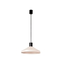 Luminaria colgante KOMBO E27 IP20, beige, negro mate 