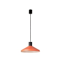 Luminaria colgante KOMBO E27 IP20, negro mate, barro cocido 