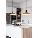 Faro Luminaria colgante KOMBO E27 IP20, negro mate, barro cocido 