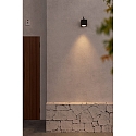 Faro Luminaria de pared para exteriores OKO LED IP65, plomo oscuro 