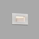 Faro Luminaria de pared empotrable SPARK angular, resistente a los impactos, indirecta IP65, blanco mate 