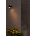 Faro Luminaria de pared LIT GU10 IP54, plomo oscuro 