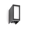 Faro Luminaria de pared para exteriores LOG LED IP54, plomo oscuro 