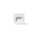 Luminaria de pared empotrable NASE SQ abajo, cuadrado, conmutable IP44, blanco mate 