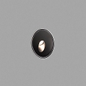 Faro Luminaria de pared empotrable DANG abajo, redondo IP67, acero inoxidable, satinado 