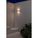 Faro Luminaria de pared para exteriores ADAY de 2 llamas LED IP54, blanco mate 