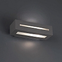 Faro Luminaria de pared WEST E27 IP54, plomo oscuro 