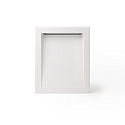 Luminaria de pared empotrable SOUN 193 abajo, angular, indirecta IP65, blanco mate 