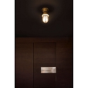 Faro Luminaria de pared y techo MAUREN E27 IP44, lat�n 