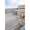 Faro Luminaria de pared TIMON E27 IP44, lat�n 