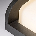 Faro Luminaria de pared para exteriores MASK LED IP65, plomo oscuro 